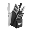 Cuisinart Stainless Steel Hollow Handle 15 Piece Knife Block Set, Silver