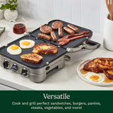 Cuisinart Griddler® Indoor Grill - Griddle and Panini Press, Silver