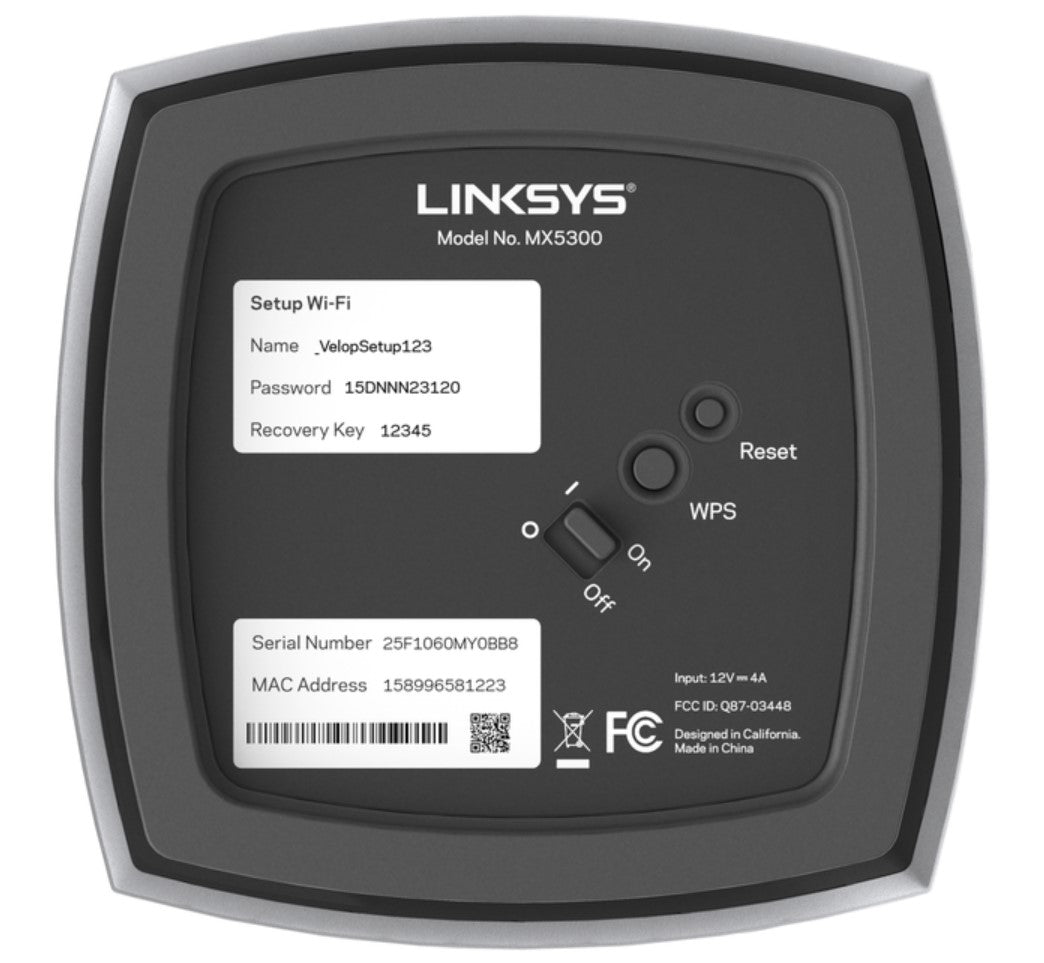 Linksys MX10600-RM2 Velop AX5300 Tri-Band Mesh WiFi 6 Router System 2-Pack White - Certified Refurbished
