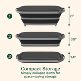 Cuisinart 4-in-1 Expandable Prep & Serve Tub, Black