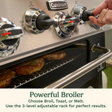 Cuisinart 28" Outdoor Gas Griddler, 2-in-1 Griddle & Broiler, Black Stainless