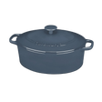 Cuisinart Chef’s Classic™ Enameled Cast Iron Cookware 5.5 Quart Oval Covered Casserole, Blue