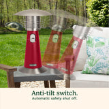 Cuisinart Portable Tabletop Patio Heater, Red