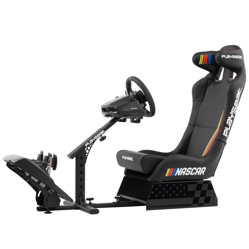 Playseat NAS.00226 Evolution Pro Sim Racing Cockpit Supports PC & Console Nascar Edition Black