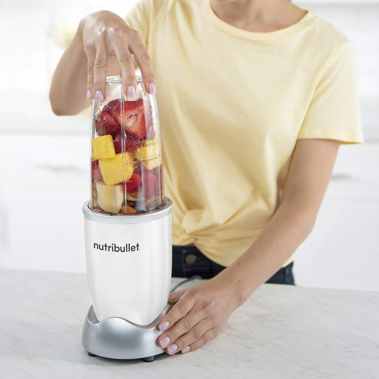 Nutribullet Pro 8-Piece 900W Single Serve Personal Blender, White