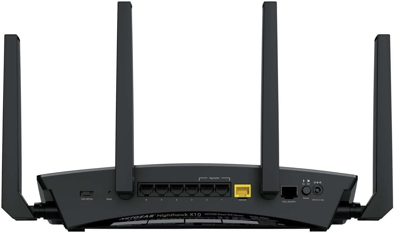 NETGEAR Nighthawk X10 AD7200 802.11ac/ad Quad-Stream WiFi Router - Certified Refurbished