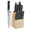 Cuisinart Triple Rivet 16 Piece Knife Block Set, Black