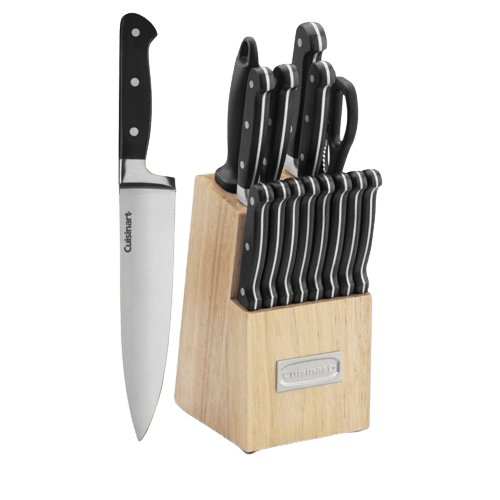 Cuisinart Triple Rivet 16 Piece Knife Block Set, Black
