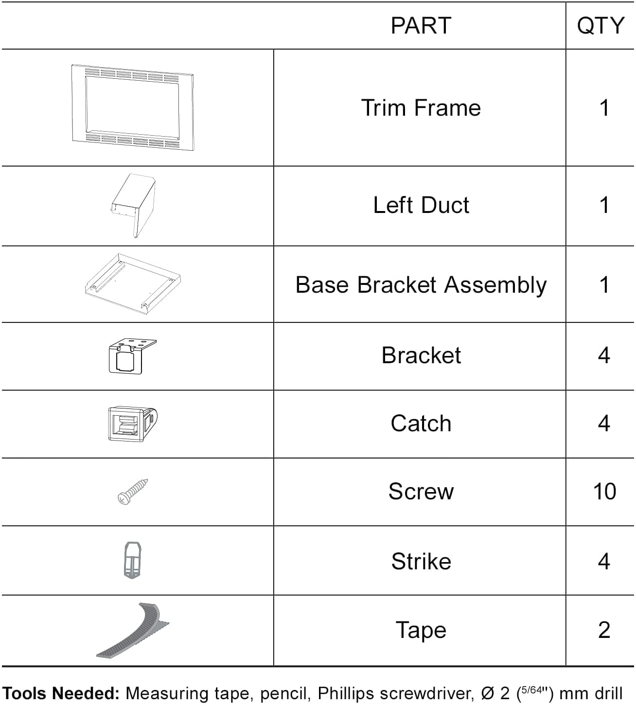 Panasonic 27" Trim Kit for 1.6 CF Microwave Ovens - Refurbished