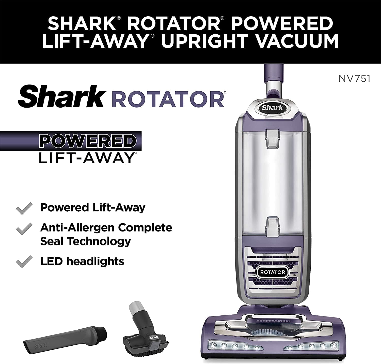 Shark Rotator Powered Lift-Away Upright Vacuum