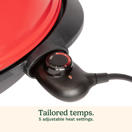 Cuisinart Portable 2-in-1 Indoor/Outdoor Electric Grill, Red