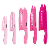 Cuisinart Advantage 10pc Ceramic Coated Knife Set, Pink