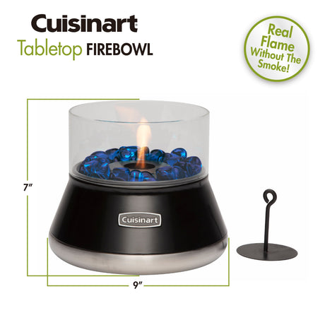Cuisinart Petite Tabletop Fire Bowl, Black
