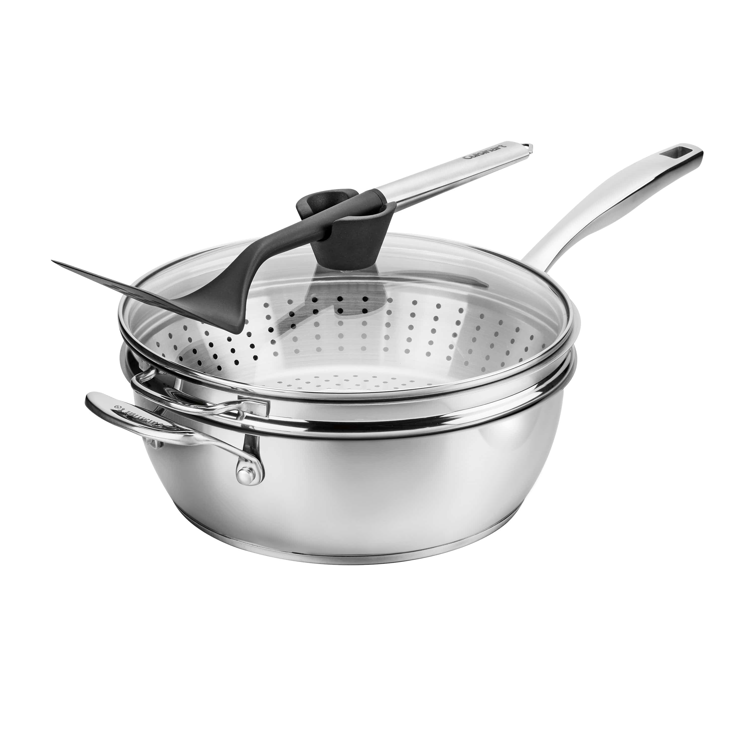 Cuisinart Preferred Pan 4-Pc Set Stainless Steel, Silver