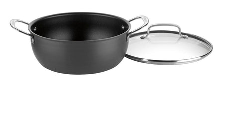 Cuisinart Chef's Classic™ Nonstick Hard Anodized 5 Quart Chili Pot with Cover, Black