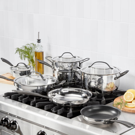 Cuisinart Radiant Pro Stainless with Brushed Titanium Finish 11-Pc Set, Silver