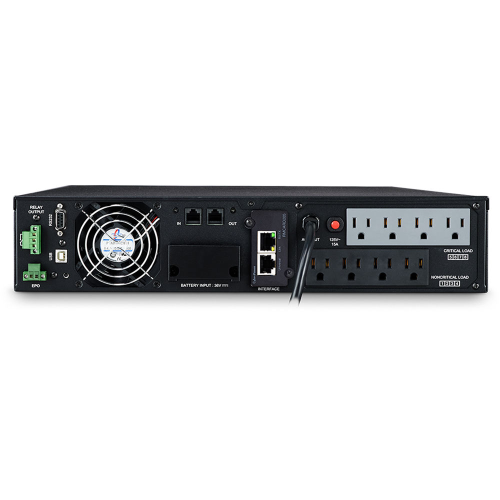 CyberPower OL1500RTXL2UN-R 1500VA/1350W 8 Outlets 2U Rack/Tower + Pre-Installed SNMP Card Smart App Online UPS System - New Battery Certified Refurbished