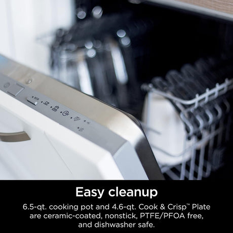 Ninja Foodi 14-in-1 6.5 Quart SmartLid Pressure Cooker Steam Fryer, Silver/Black - Open Box