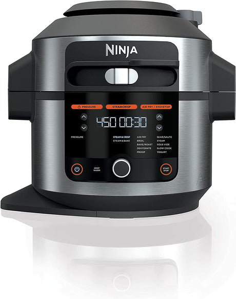 Ninja Foodi 14-in-1 6.5 Quart SmartLid Pressure Cooker Steam Fryer, Silver/Black - Open Box