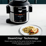 Ninja Foodi 14-in-1 6.5 Quart SmartLid Pressure Cooker Steam Fryer, Silver/Black - Open Box