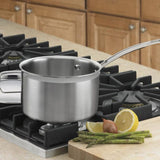 Cuisinart MultiClad Pro 3 Quart Saucepan, Silver