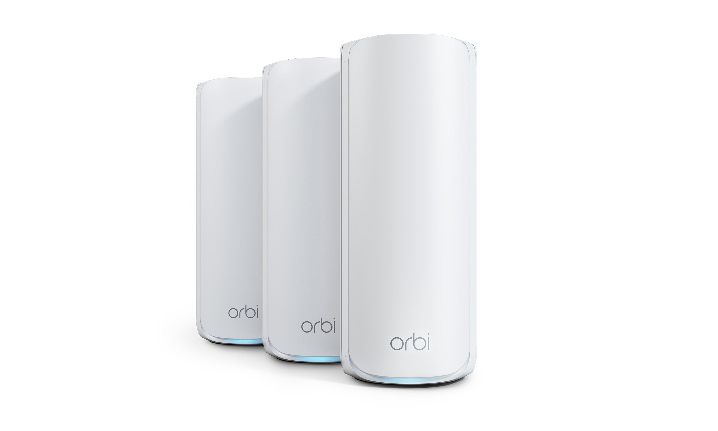 Netgear Orbi 770 Series RBE773 Tri-Band WiFi 7 Mesh System, 3-Pack (Router + 2 Satellites), 11Gbps, Covers Up to 8000 Sq. Ft., White