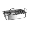 Cuisinart 15" Stainless Steel Roaster with Non-Stick Rack, Silver
