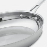 Cuisinart 12" Skillet with Helper Handle, Silver
