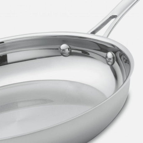 Cuisinart 12" Skillet with Helper Handle, Silver