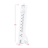 CyberPower Essential 7-Outlet Surge Protector, White