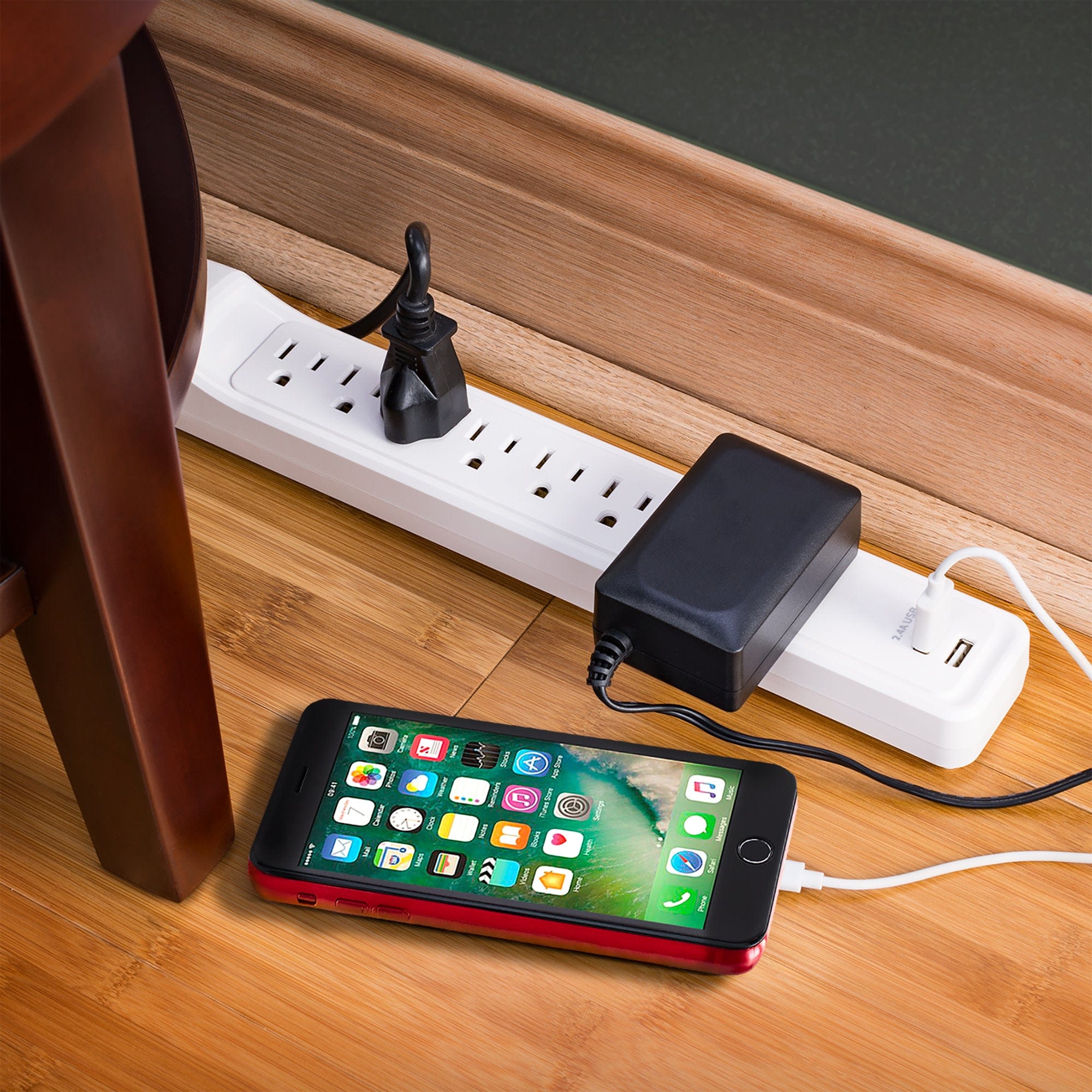 CyberPower Essential 7-Outlet Surge Protector, White