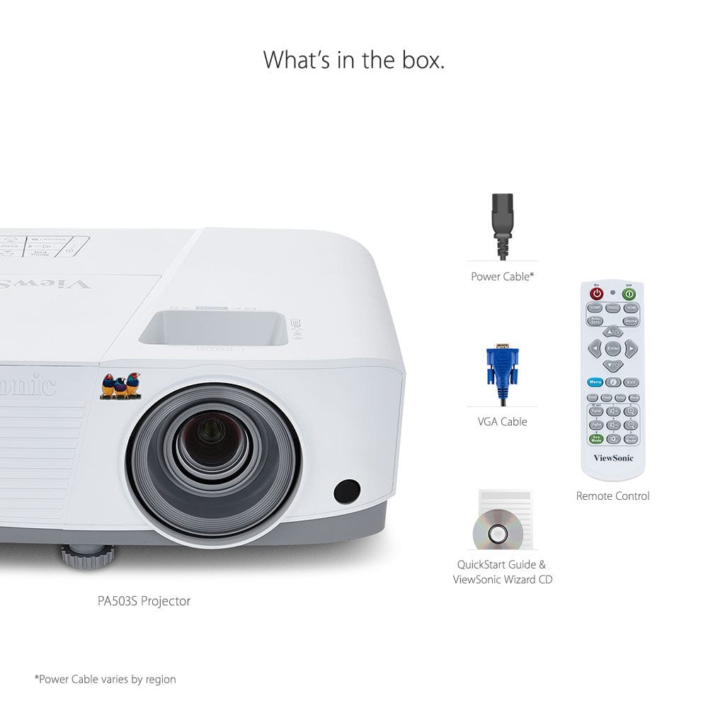 ViewSonic 3600 Lumens WXGA DLP HDMI Projector - Certified Refurbished