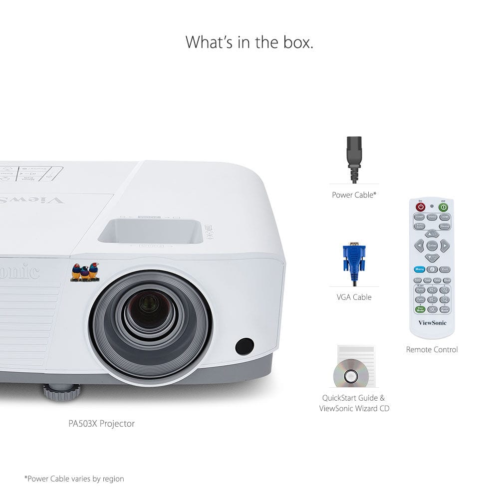 ViewSonic 3600 Lumens XGA HDMI Projector - Certified Refurbished