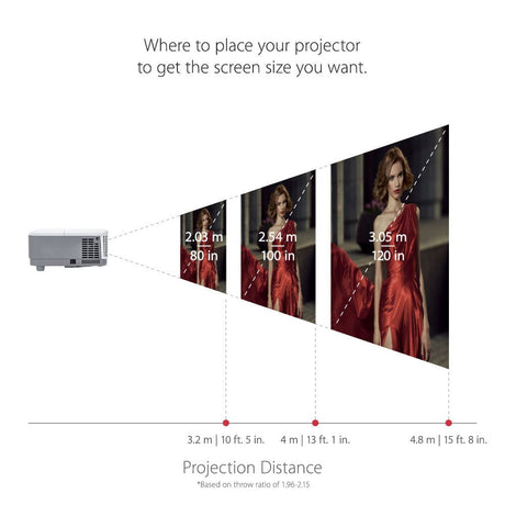 ViewSonic 3800 Lumens XGA High Brightness Home and Office Projector - Certified Refurbished