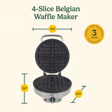 Cuisinart 4 Slice Belgian Waffle Maker - Round, Silver