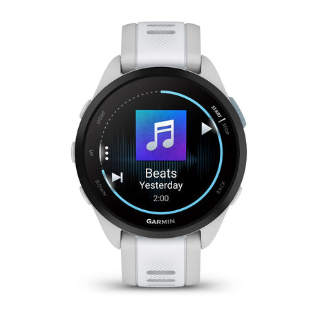 Garmin Forerunner 165 Music Running Smartwatch, GPS, WiFi, Mist Gray/Whitestone - Certified Refurbished