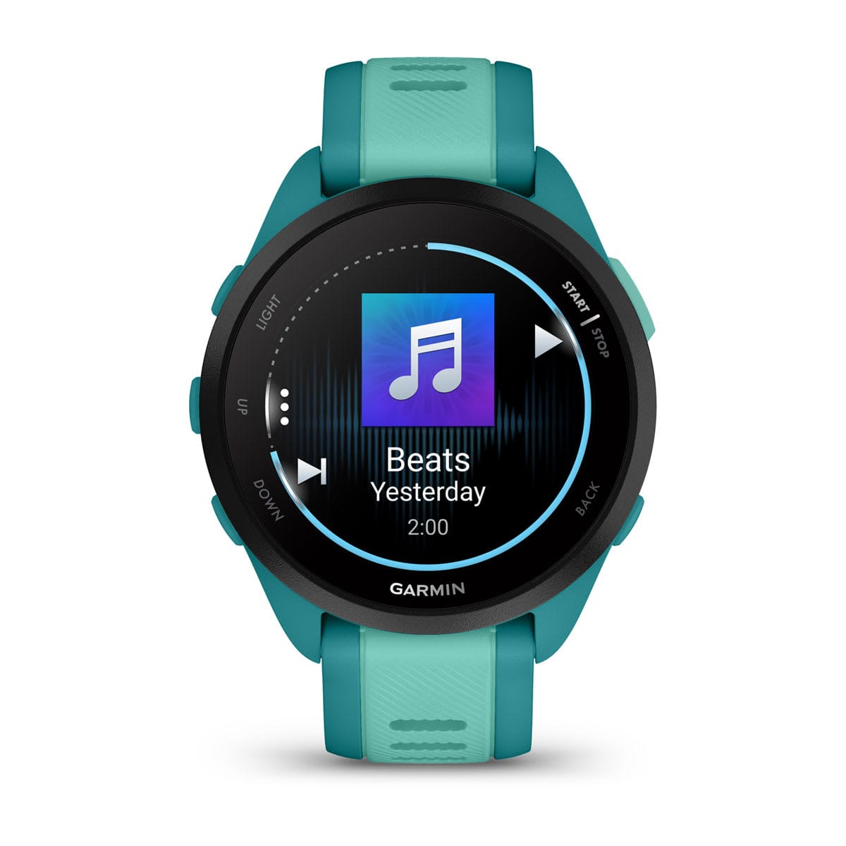Garmin Forerunner 165 Music Running Smartwatch, GPS, WiFi, Turquoise/Aqua - Certified Refurbished