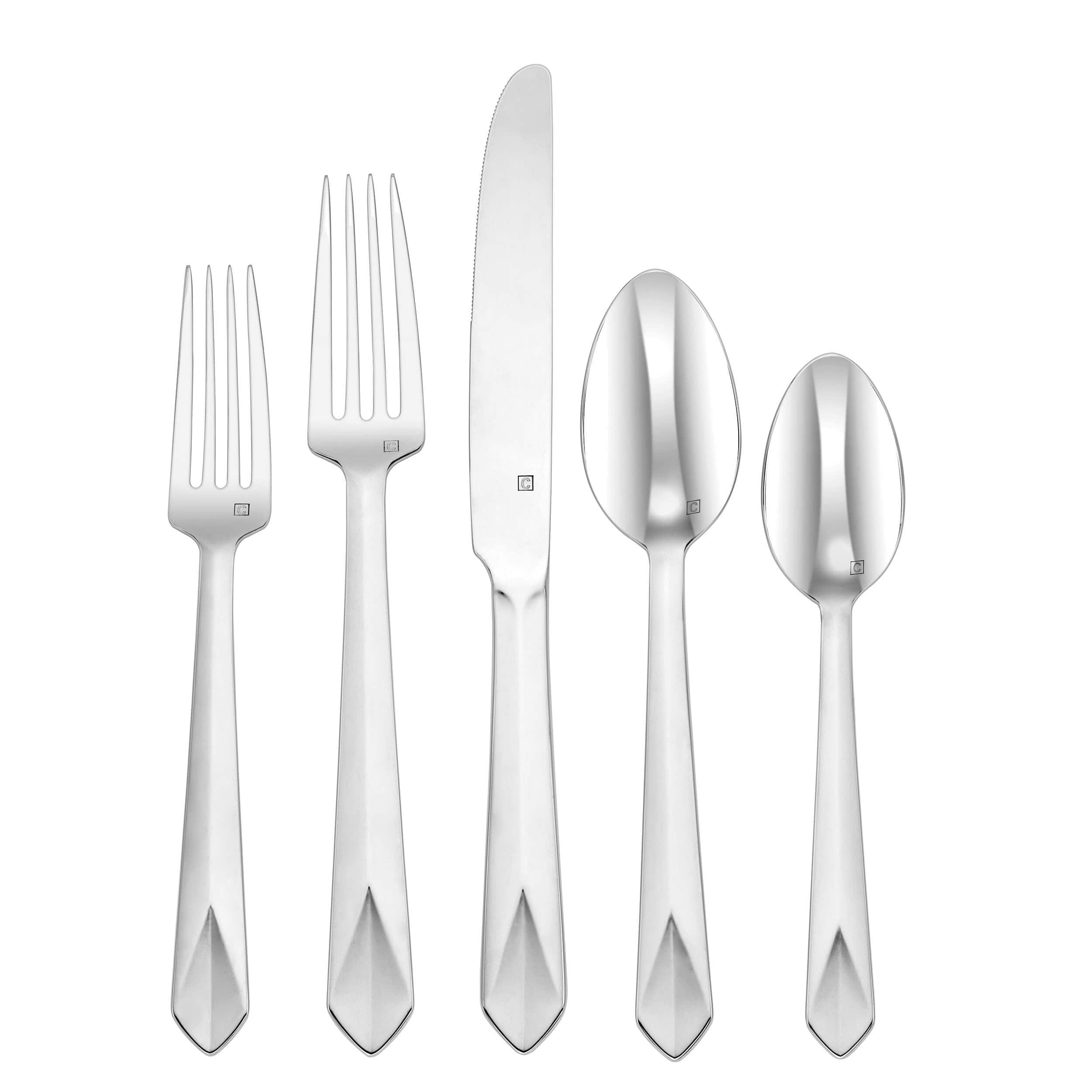 Cuisinart Elite Jolie Collection 20 piece Flatware Set, Silver