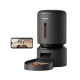 Petlibro Automatic Single Tray Smart Pet Feeder with Video Camera, Night Vision, Motion & Sound Alerts, Black - Certified Refurbished