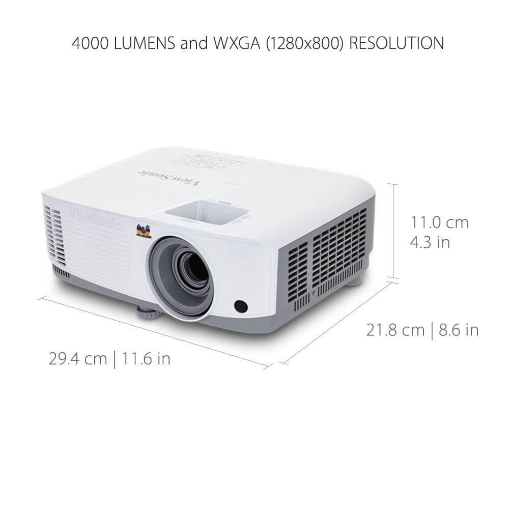 ViewSonic 4000 Lumens WXGA Networkable DLP Projector - Certified Refurbished