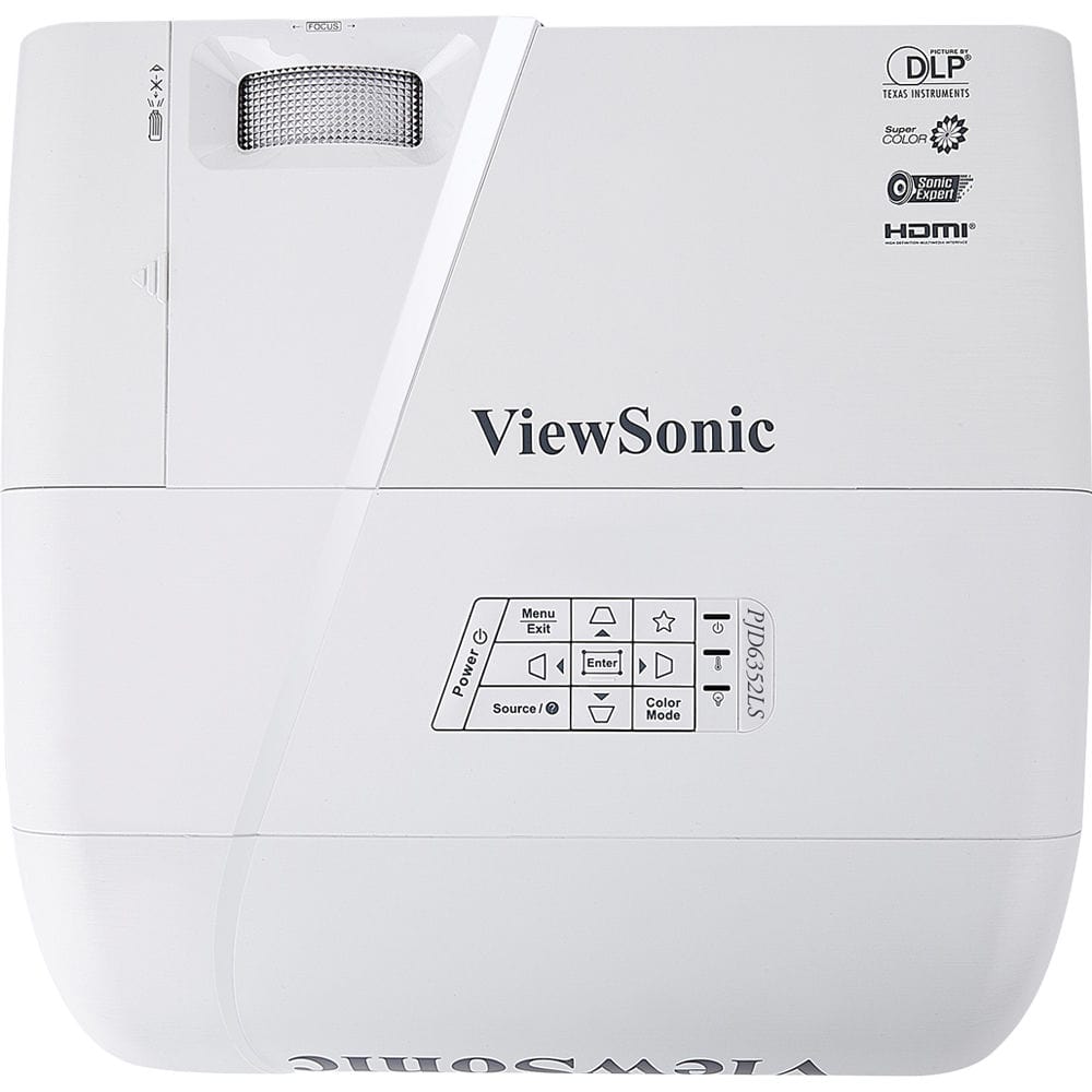ViewSonic PJD6352LS 3500 Lumens XGA HDMI Short Throw Projector - Certified Refurbished