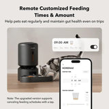 PETLIBRO Granary 5L Automatic Pet Feeder, WiFi Control, Double Tray, White - Certified Refurbished