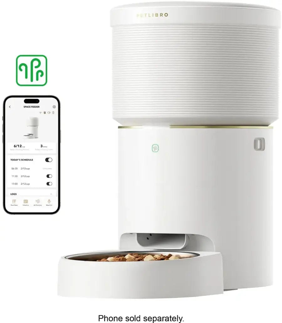 PETLIBRO Space Automatic Pet Feeder, White - Certified Refurbished