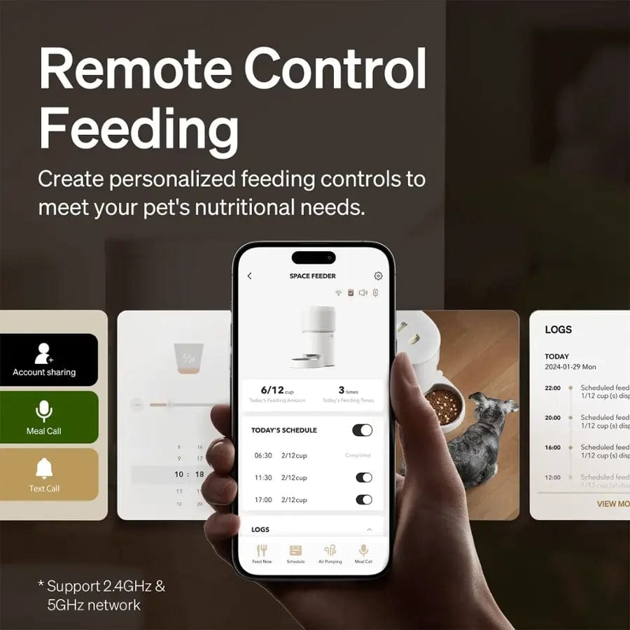 PETLIBRO Space Automatic Pet Feeder, White - Certified Refurbished