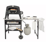 Cuisinart Prep 'n Cook Outdoor Table and Grill Stand, Black Stainless