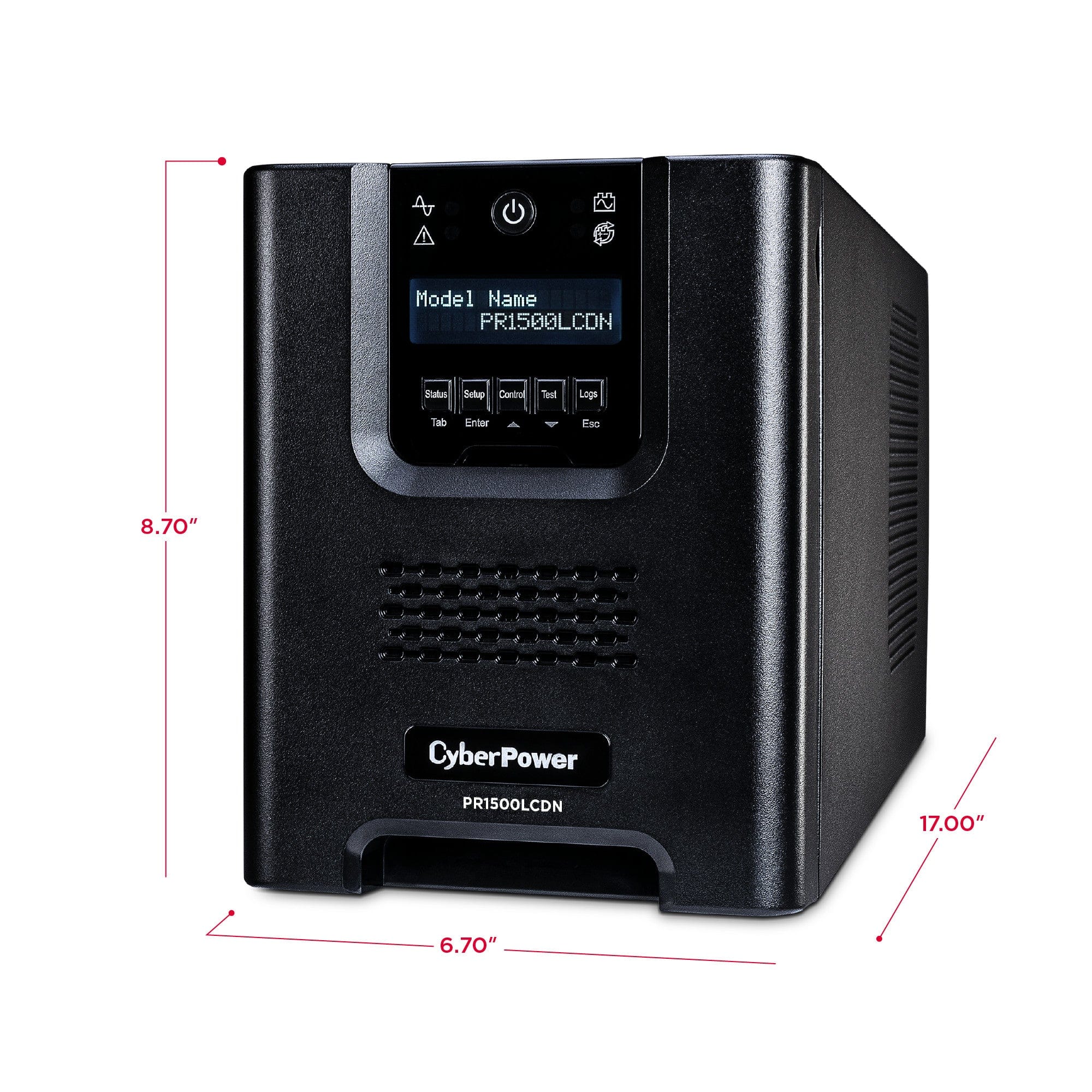 CyberPower Smart App Sinewave UPS System, 1500VA/1500W, 8 Outlets, AVR, Mini-Tower with Network Card - Certified Refurbished