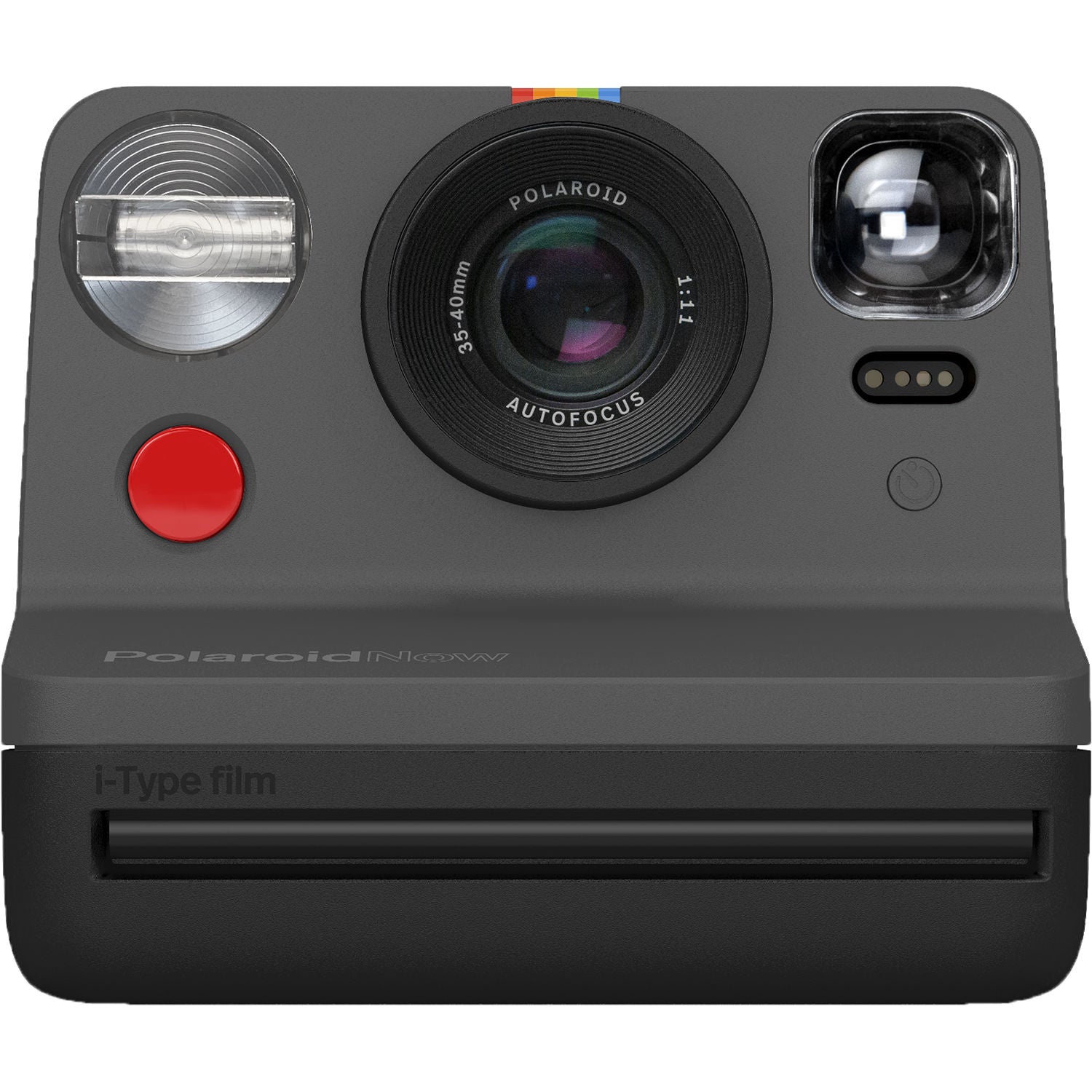 Polaroid PRD6153 Now Camera and Red Travel Pouch, Black