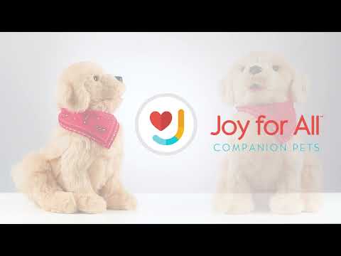 Joy For All Companion Pet Dog, Brown and White Pup