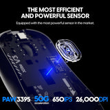 Pulsar Xlite V2 Medium Wireless Mouse, White - Certified Refurbished
