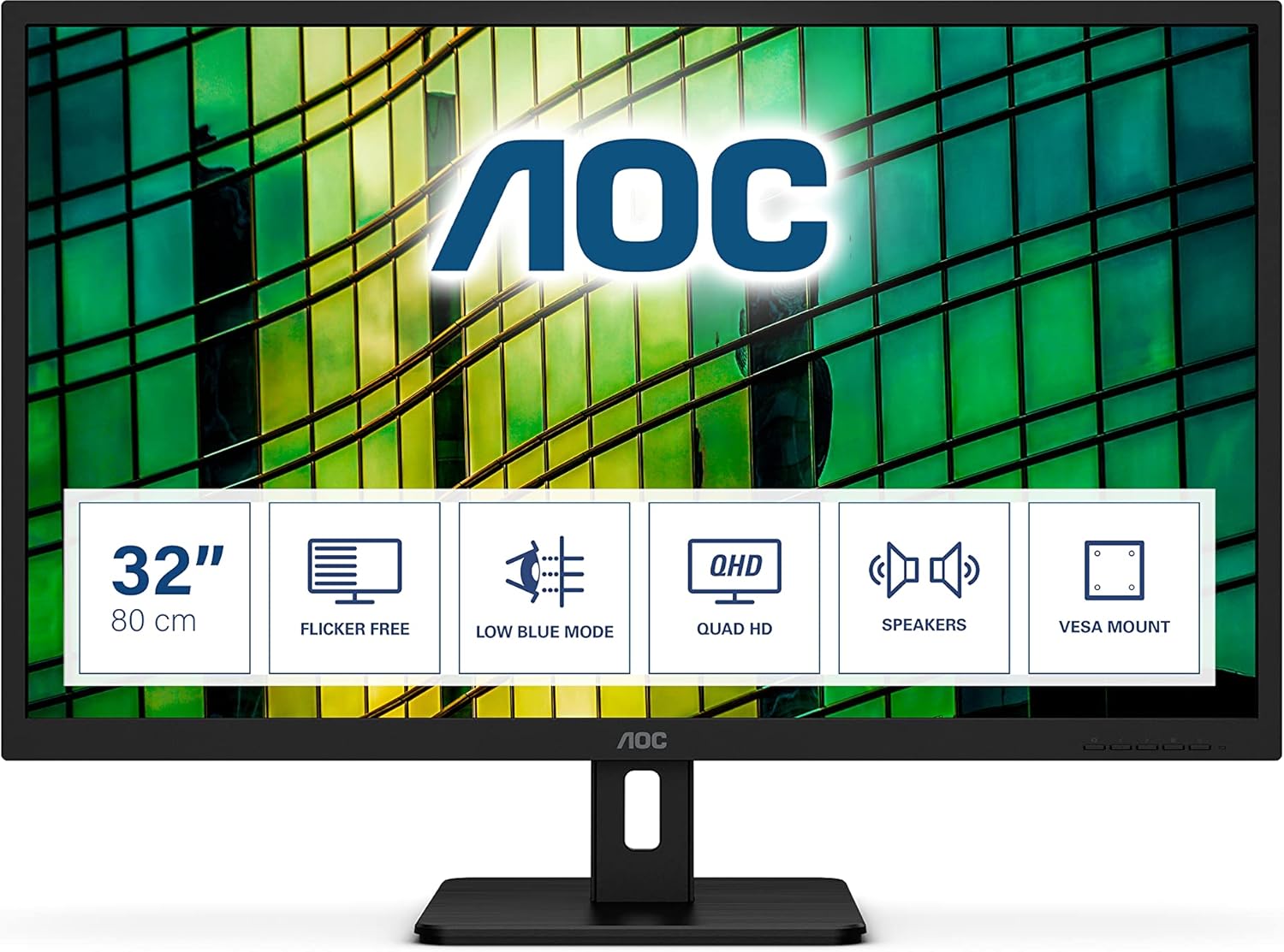 AOC Q32E2N 31.5" 2560x1440 75Hz QHD Monitor - Certified Refurbished